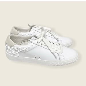 ASH Dazed White Lace Up Studded Sneakers 37